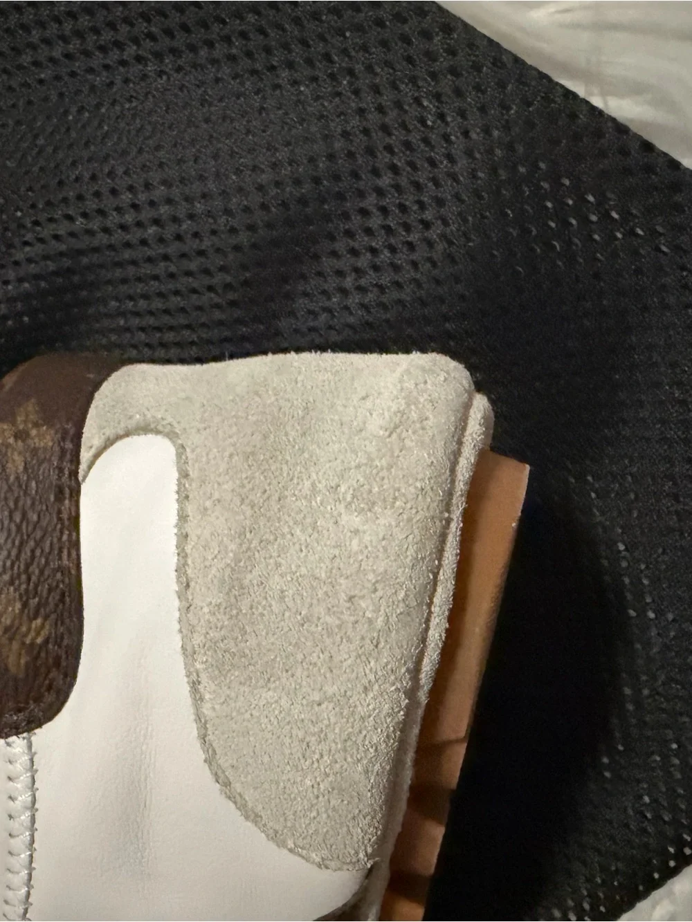 Monogram Calfskin Womens LV Sneakerina White size 37